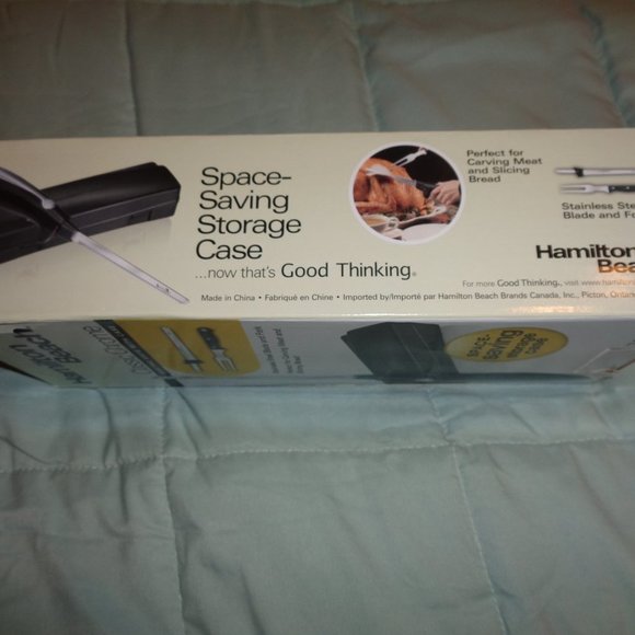 HAMILTON Beach Classic Chrome Electric Knife With Case - Picture 3 of 9